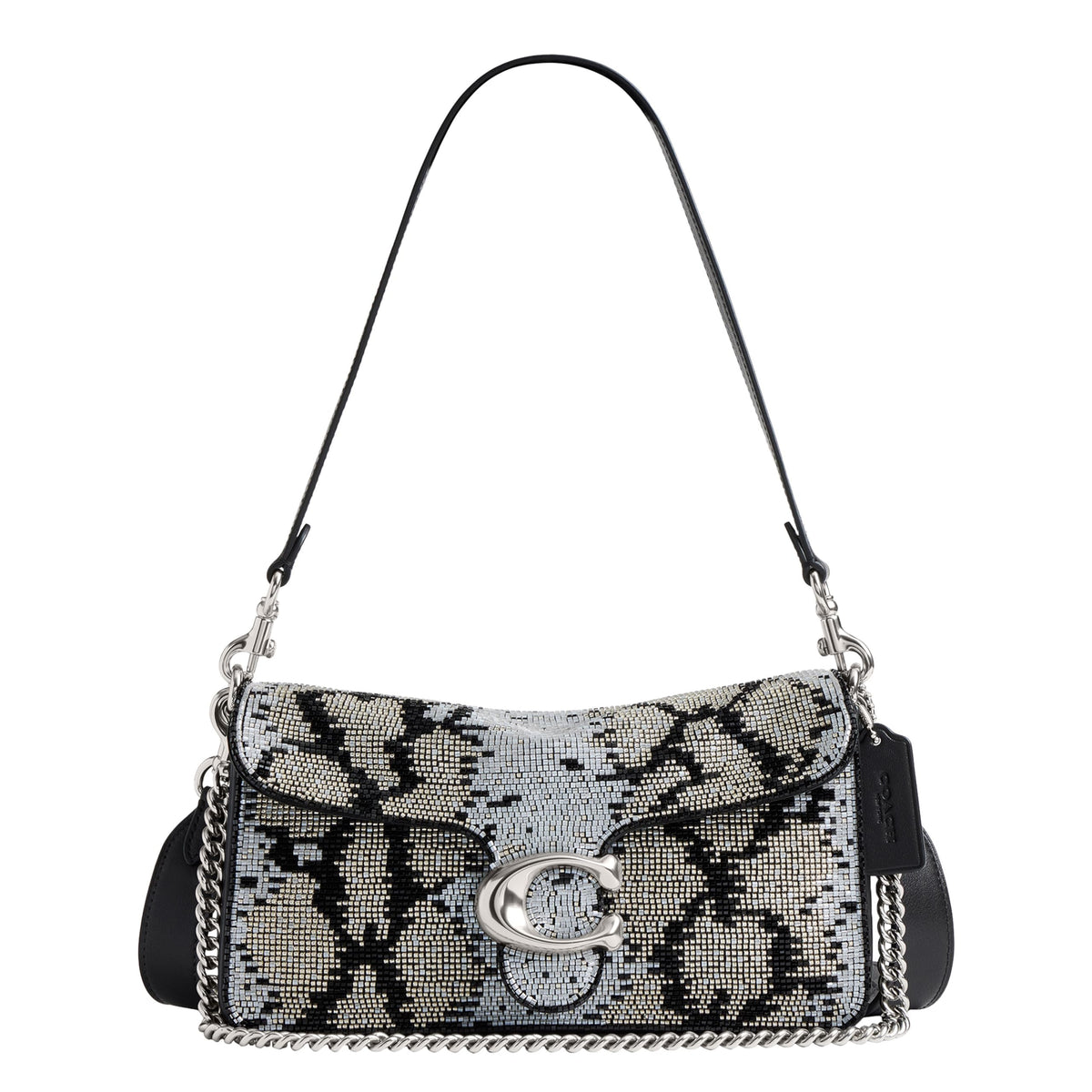 Soft Leather Shoulder Bag With Structured Flap