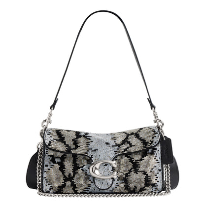 Soft Leather Shoulder Bag With Structured Flap