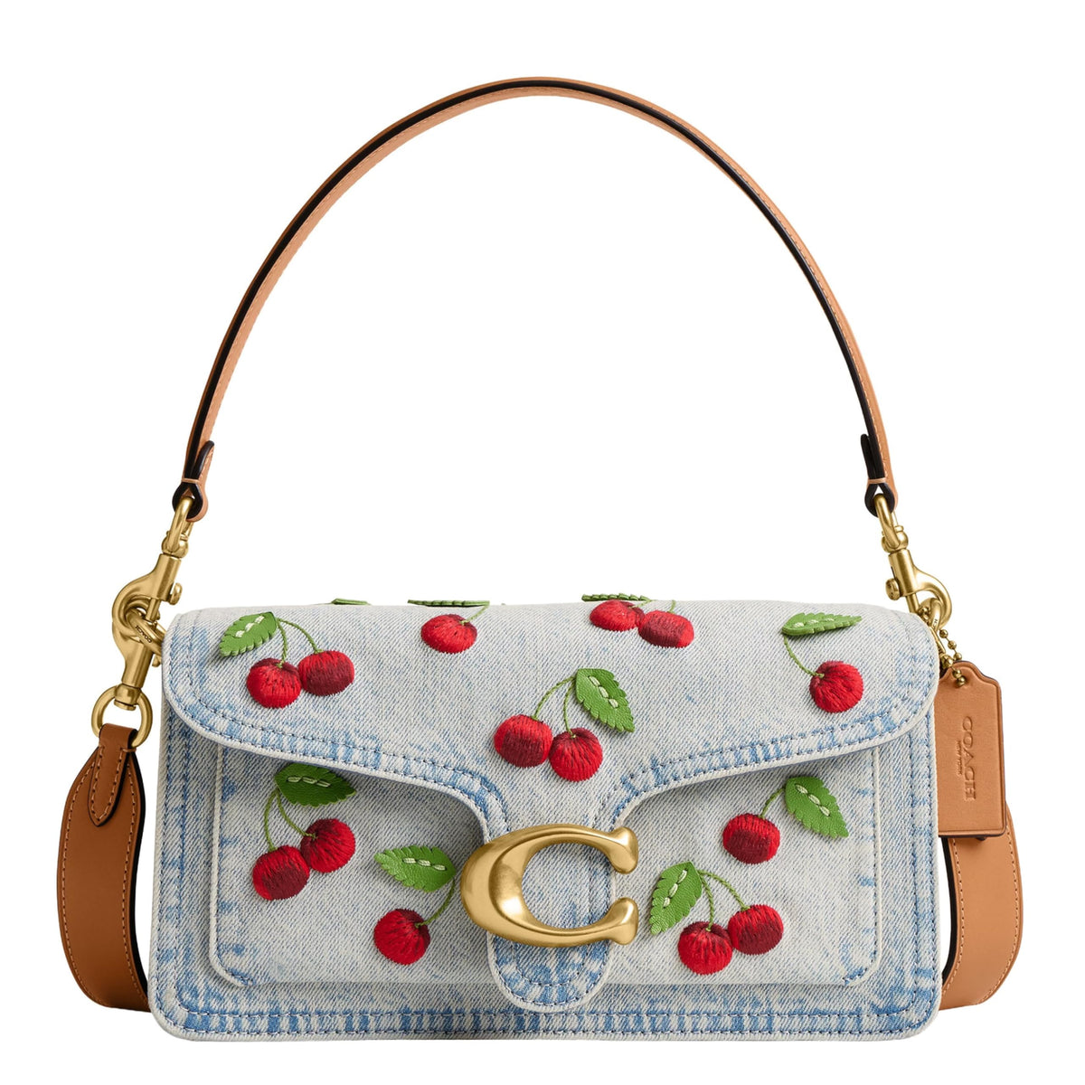 Soft Leather Shoulder Bag With Structured Flap