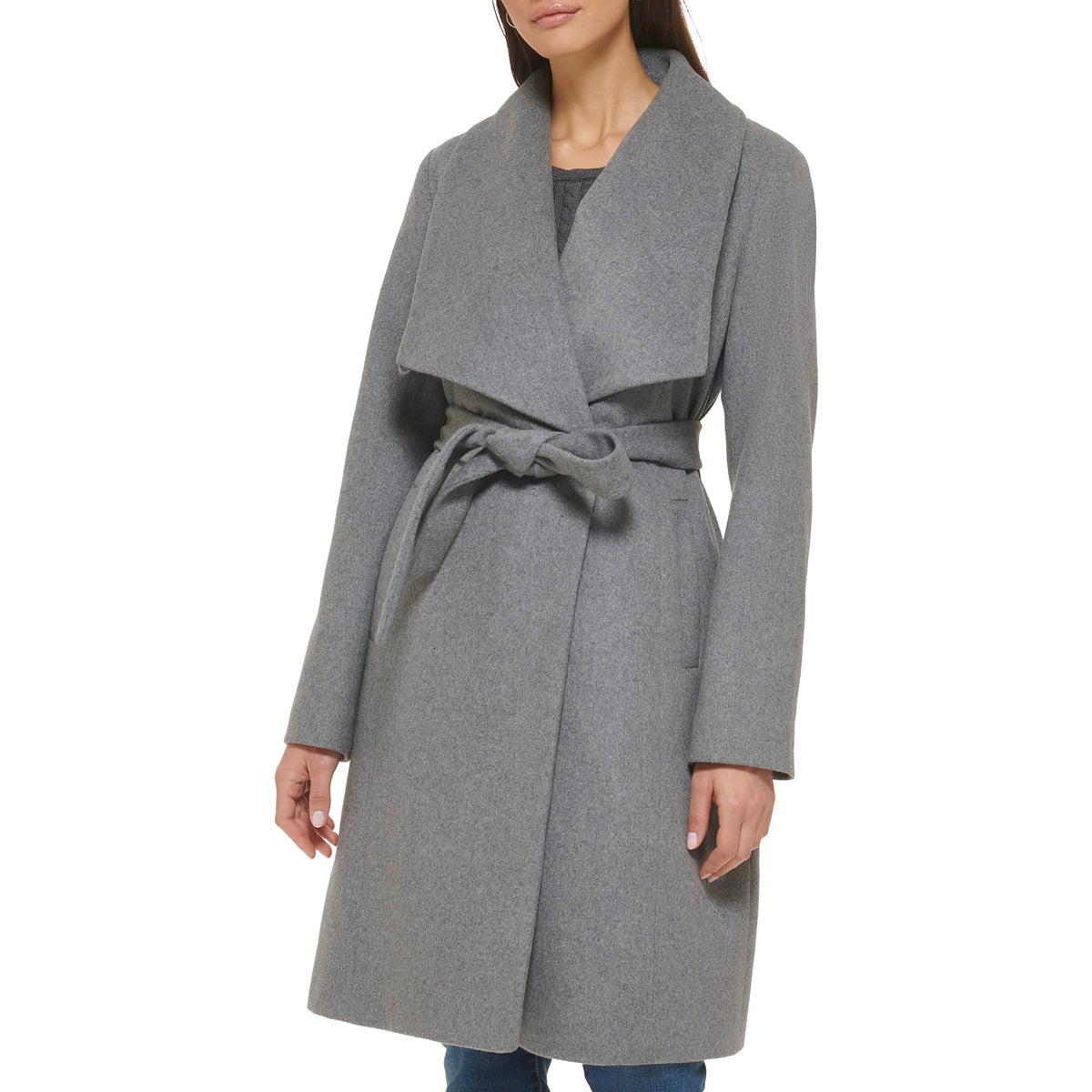 Belted Wool Coat With Tailored Silhouette