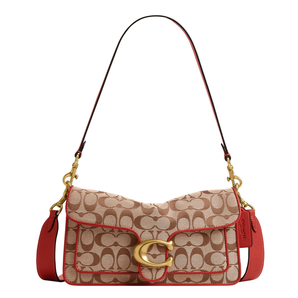 Soft Leather Shoulder Bag With Structured Flap