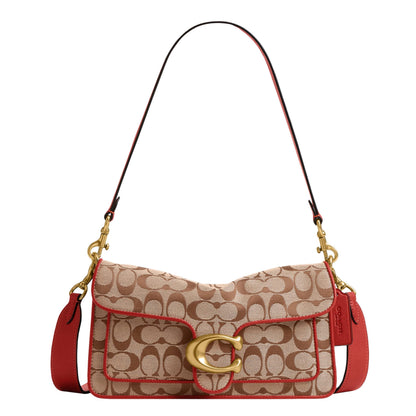 Soft Leather Shoulder Bag With Structured Flap
