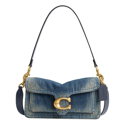 Soft Leather Shoulder Bag With Structured Flap