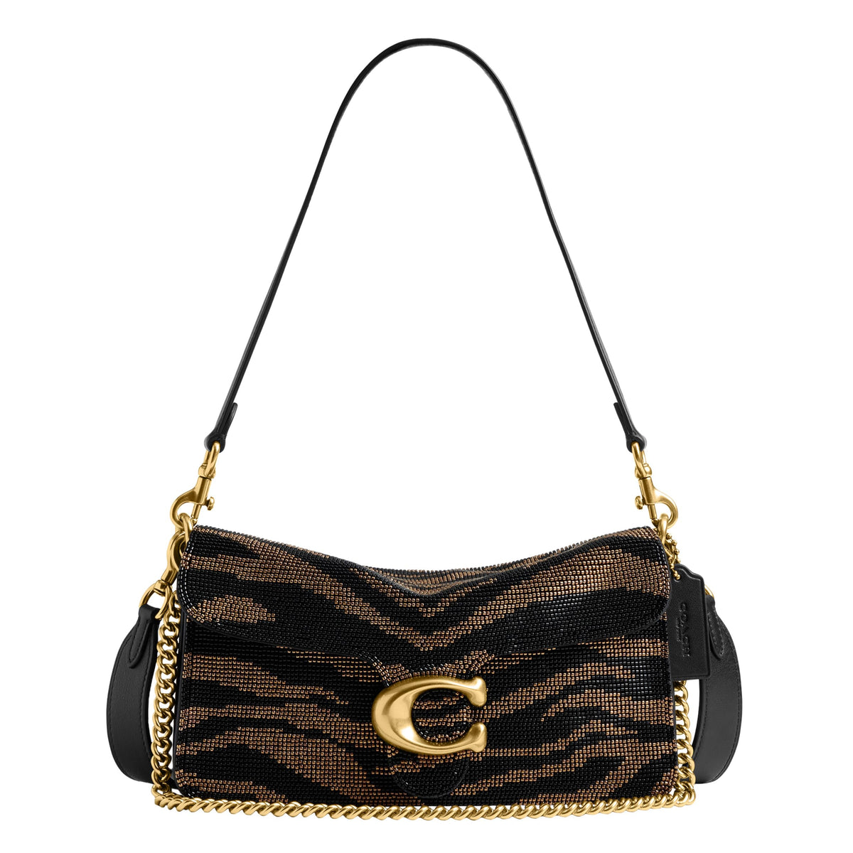 Soft Leather Shoulder Bag With Structured Flap