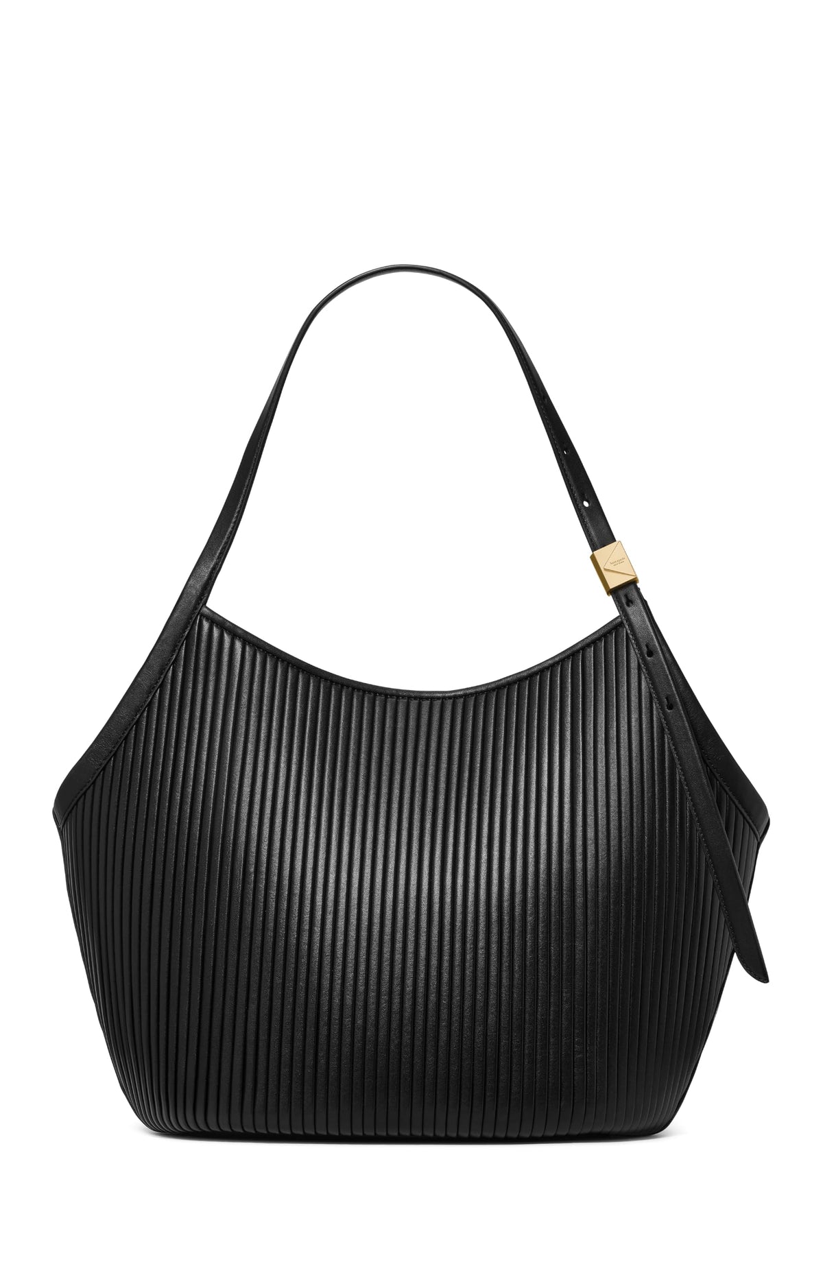 Fine-Grain Leather Tote With Sculpted Silhouette