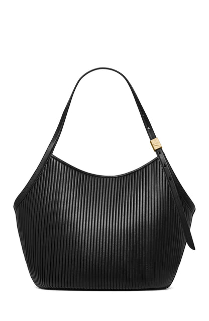 Fine-Grain Leather Tote With Sculpted Silhouette