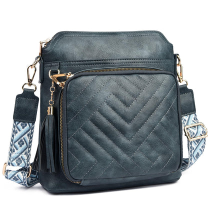RFID Crossbody Bag With Built-In Wallet