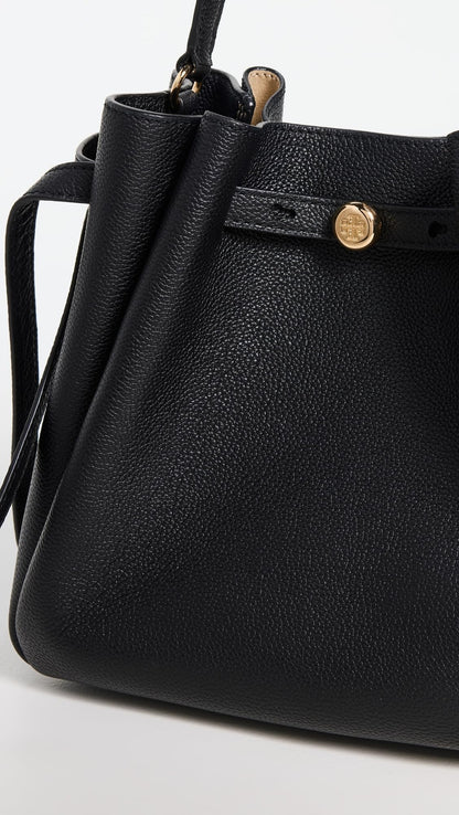 Structured Bucket Bag With Refined Silhouette