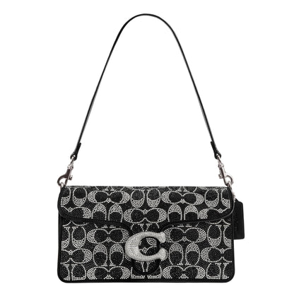Soft Leather Shoulder Bag With Structured Flap