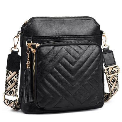 RFID Crossbody Bag With Built-In Wallet