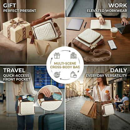 RFID Crossbody Bag With Built-In Wallet