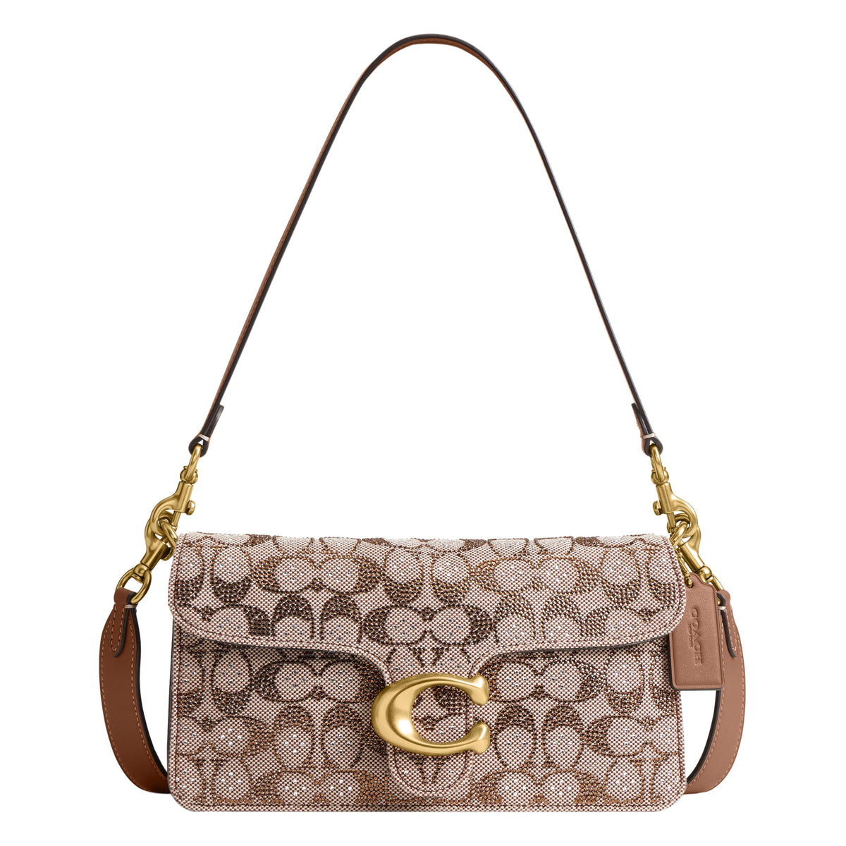 Soft Leather Shoulder Bag With Structured Flap
