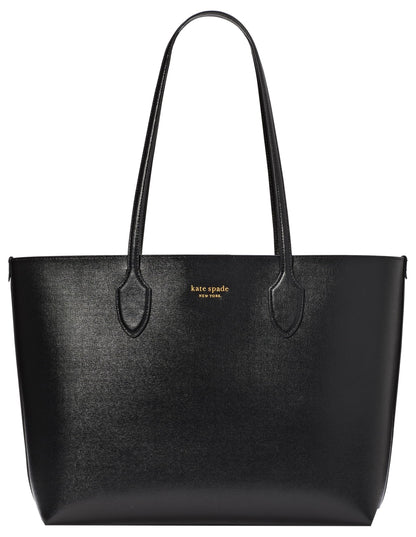 Large Saffiano Leather Tote With Structured Shape