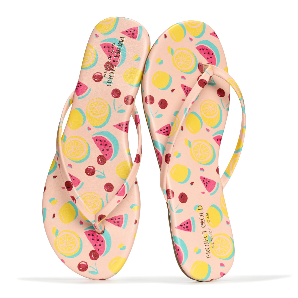 Memory Foam Flip Flops With Cushioned Footbed