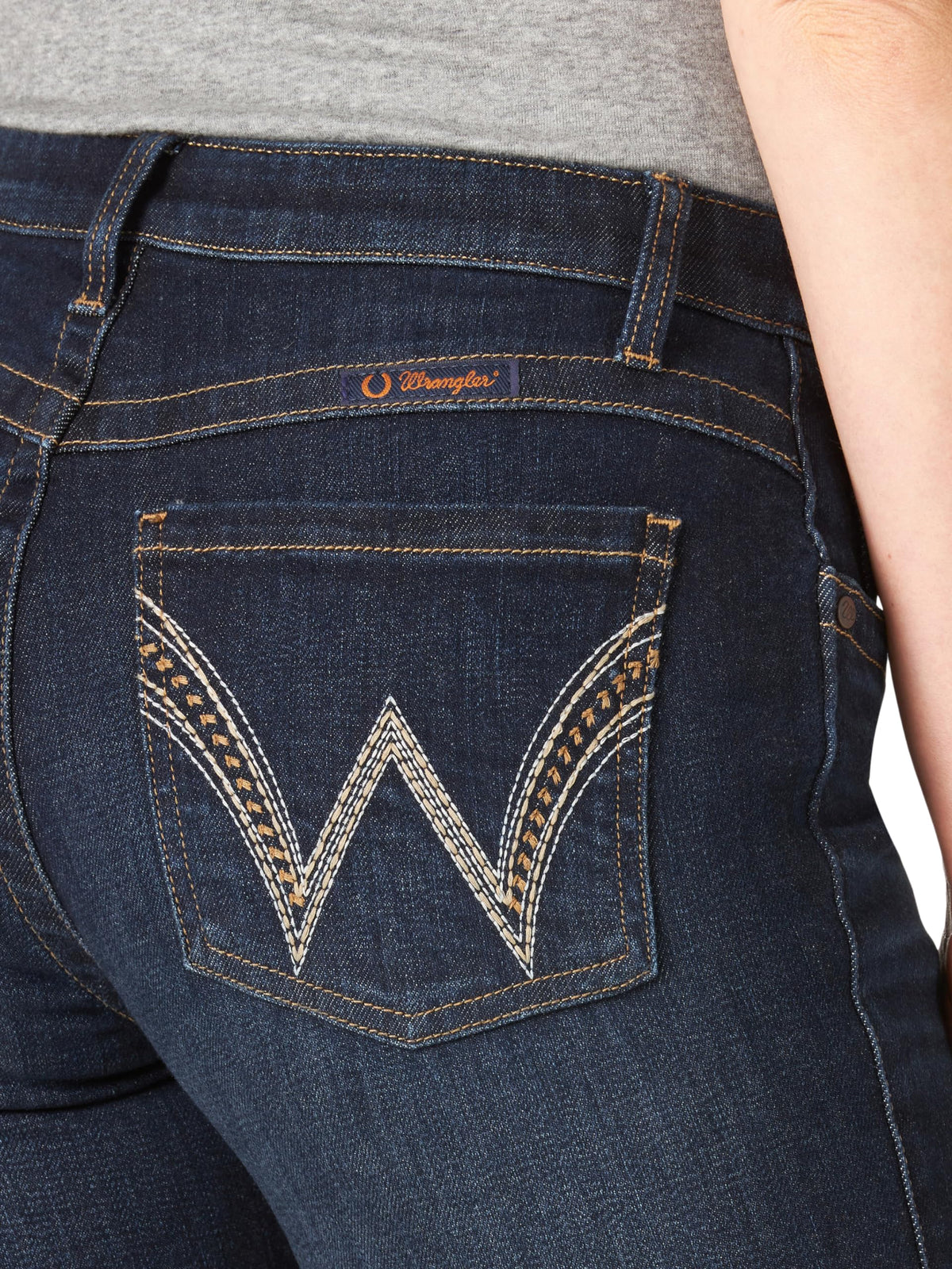 Mid-Rise Bootcut Jeans With Stretch Comfort