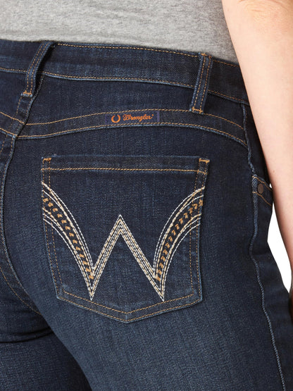 Mid-Rise Bootcut Jeans With Stretch Comfort