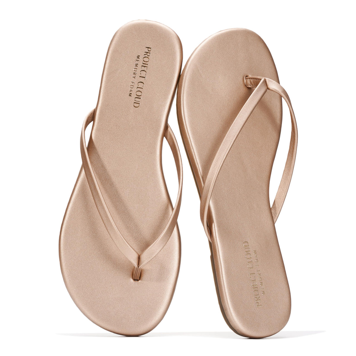 Memory Foam Flip Flops With Cushioned Footbed