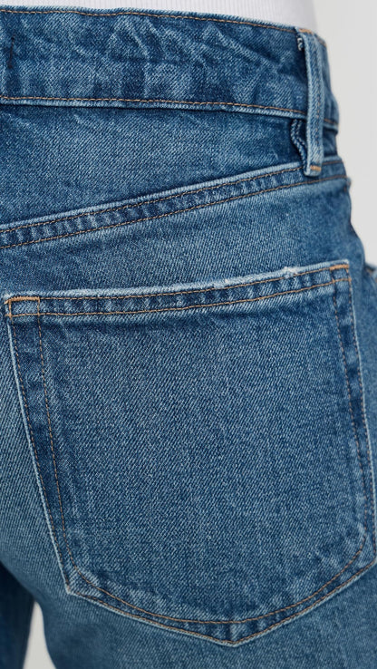 Vintage Straight-Leg Ankle Jeans